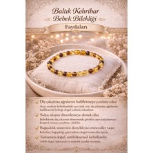 Baltık Kehribar Bebek Diş Çıkarma Bileklik – Doğal & Güvenli (15 Cm)”