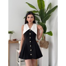 Ness Düğmeli Elbise