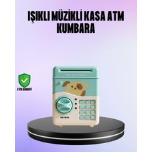 Su Yeşili Elektronik Şifreli Atm Tasarımlı Para Biriktirme Kumbarası
