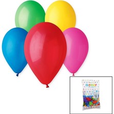 Vanch RENKLİ KLASİK BALON 10 İNÇ - 26CM - 100PCS (5264)
