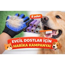 Kaka Torbası (8 Adet), Çift Taraflı Diş Fırçası, Tüy Toplama Silikon Eldiven