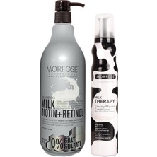 Morfose Milk Biotin Hair Shampoo 1000ML+MİLKHAİR Foam 200ML