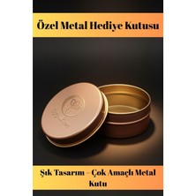 Metal Hediye Kutusu – Yuvarlak Dayanıklı Saklama Kutusu Takı ve Bileklik Kutu