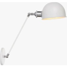 Rsylight Retro Metal Dekoratif Rustik Akrobatik Beyaz Duvar Aplik