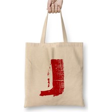 Toyaso J Harfi Beyaz Bez Çanta Uzun Saplı Alışveriş Çantası Plaj Çantası