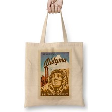 Toyaso Aydın Didim Beyaz Bez Çanta Uzun Saplı Alışveriş Çantası Plaj Çantası