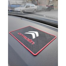 Stilix Garage Citroen Logolu Kaymaz Torpido Üstü Ped 20X13.5 cm