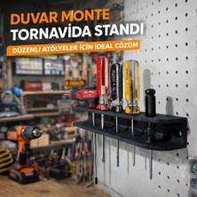 Duvar Monte Tornavida Standı | Atölye ve Garaj Için Tornavida Düzenleyici