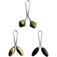 Royaleks 3 Adet Tesettür Eşarp ve Şal Klipsi Sarı Siyah Yeşil