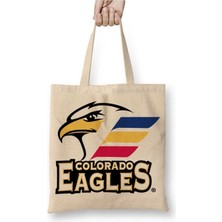 Toyaso Colorado Eagles Echl American Hockey League Loveland Bez Çanta Alışveriş Çantası Plaj Çantası