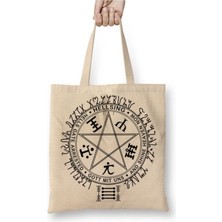 Toyaso Hellsing Alucard Anime Sembol Beyaz Bez Çanta Uzun Saplı Alışveriş Çantası Plaj Çantası