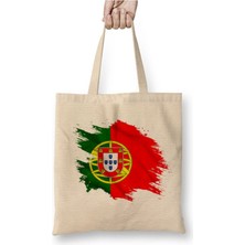 Toyaso Nicola Tesla Beyaz Bez Çanta Uzun Saplı Alışveriş Çantası Plaj Çantası