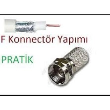 Vanch Ef Vida 50 Parça  Uydu Konnektör Rg-6-F (5264)