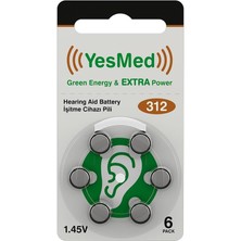 Gfc Life Store Power 312 Numara Işitme Cihazı Pili (10 Paket x 6 Adet = 60 Adet Pil)