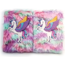 İntora Unicorn Tasarımlı Peluş Hatıra Defteri