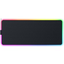 Gfc Life Store Chroma - Razer Chroma Rgb ile Hibrit Oyun Mouse Mat (Hibrit Yumuşak/sert Mat, 19 Chroma Rgb Aydınlatma Bölgesi, Kaymaz Taban, Dikişsiz Kenarlar) Siyah