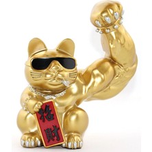 İntora Polyester Şanslı Kedi Figürü Model 2