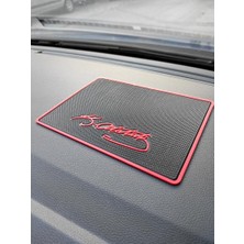 Stilix Garage Atatürk Imzalı Logolu Kaymaz Torpido Üstü Ped 20X13.5 cm