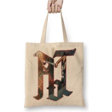 Toyaso Attack On Titan Logo Beyaz Bez Çanta Uzun Saplı Alışveriş Çantası Plaj Çantası