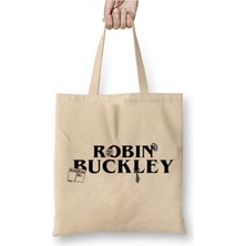 Toyaso Stranger Things Robin Buckley Beyaz Bez Çanta Uzun Saplı Alışveriş Çantası Plaj Çantası