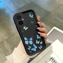 Hontinga Tecno Camon 19 Neo Camon 20 Pro 5g Uyumlu Telefon Kılıfı Düşüme Önleyici Basitlik Anti Düşme Kamera Korumali Kelebek Darbe Önleyici Siyah Desen Ince Yumuşak Silikon Telefon Kılıfı K2-0062