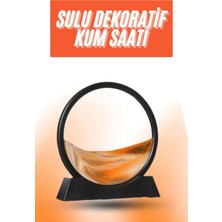 Costurera 3D LED Işıklı Kum Saati Gece Lambası Hareketli Sulu Kum Saati Orta Boy