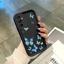 Hontinga Samsung Galaxy M34 M12 M14 M15 M13 M23 5g Uyumlu Telefon Kılıfı Düşüme Önleyici Basitlik Anti Düşme Kamera Korumali Kelebek Darbe Önleyici Siyah Desen Ince Yumuşak Silikon Telefon Kılıfı K2-0062