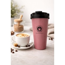 Cakka Termos Kupa Kapaklı Siyah Isı Yalıtımlı Termal Kahve Bardağı