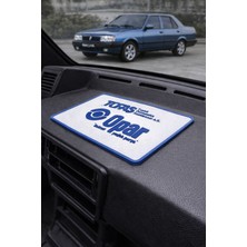 Stilix Garage Tofaş Torpido Üstü Kaydırmaz Ped – Opar Logolu  20X13.5 cm