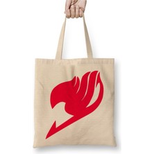 Toyaso Fairy Tail Natsu Lucy Gray Erza Anime Beyaz Bez Çanta Uzun Saplı Alışveriş Çantası Plaj Çantası