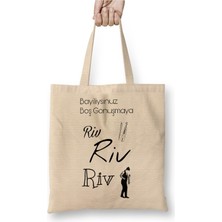 Toyaso Rivrivriv Bayiliysinuz Boş Gonuşmaya Karadeniz Bez Çanta Alışveriş Çantası Plaj Çantası