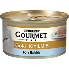 Purina Gourmet Gold Kıyılmış Ton Balıklı Yetişkin Konserve Kedi Maması 85 gr Alabalık Tatlı