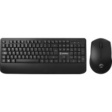 Gfc Life Store Offıcal Siyah Kablosuz Combo Q Multimedia Klavye + Mouse Set