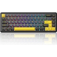 Gfc Life Store X65 He Manyetik Anahtarlı 65% Gaming Klavye - 8000 Hz Ultra Hızlı Tepki, 0.01 mm Rapid Trigger Hassasiyeti, Pbt Tuşlar, Rgb Aydınlatma, Qmk Desteği (Starry Black)