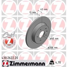 Zimmermann Zımmermann 430.2622.20 - Arka Fren Aynası Astra J 09 Mokka 13 Cruze 09 Aveo 11 Trax 12 268.5X12X5DL Dolu 569074-95527032-95527032