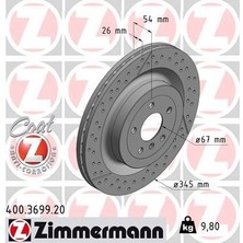 Zimmermann Zımmermann 400.3699.20 - Fren Dıskı Arka Mercedes X166 W166 C292