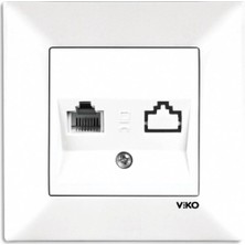 Viko Meridian Anahtar Serisi Beyaz Tekli Nümeris