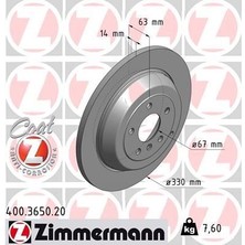 Zimmermann Zımmermann 400.3650.20 - Fren Dıskı Arka Mercedes W164 W251