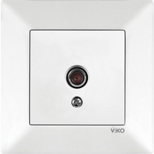 Viko Meridian Beyaz  F Konnektör Tv Priz (15 Adet)