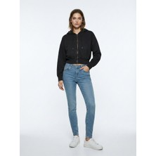 LTB Tanya x Dar Paça Orta Bel Mid Indigo Jean Pantolon