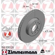 Zimmermann Zımmermann 150.1297.20 - Fren Dıskı On Bmw X3 E83 X5 E53