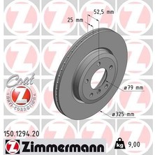 Zimmermann Zımmermann 150.1294.20 - Fren Dıskı On Bmw E46 Z4 E85 E86 Havalı Kaplamalı