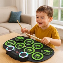 Sh Ticaret Magicvoice G600R 9 Ped Elektronik Roll Up Davul Kiti