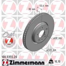 Zimmermann Zımmermann 100.3355.20 - Ön Fren Aynası A4-A5-A6-A7-Q5 320×30X28XHAVALI 986479753-DF6148