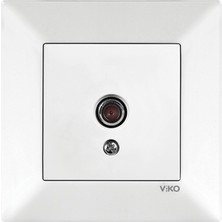 Viko Meridian Beyaz Tv Uydu Prizi (F Konnektör)(6 Adet)