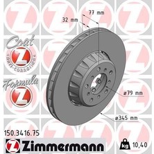 Zimmermann Zımmermann 150.3416.75 - Fren Dıskı On Sag Bmw M5 E39