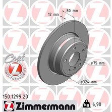 Zimmermann Zımmermann 150.1299.20 - Fren Dıskı Arka Bmw X5 E53 00 06