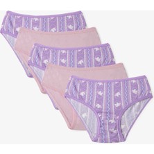 Penti Kız Çocuk Pembe Sleepycorn Unicorn Desenli 5'li Slip Külot