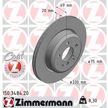 Zimmermann Zımmermann 150.3484.20 - Fren Dıskı Arka Bmw F10 F11