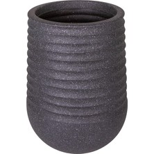 Hype Store Herdekora Oval Iç ve Dış Mekan Saksı Siyah Küçük Boy 28X28X37 Cm.